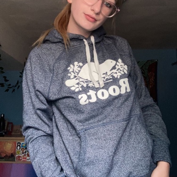 blue and white roots sweatshirt - Picture 1 of 2